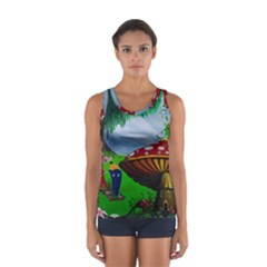 Kindergarten Painting Wall Colorful Women s Sport Tank Top 