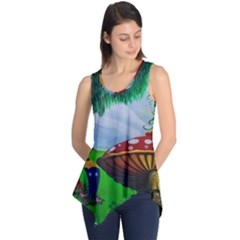 Kindergarten Painting Wall Colorful Sleeveless Tunic by Nexatart