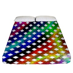 Pattern Template Shiny Fitted Sheet (california King Size) by Nexatart