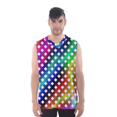 Pattern Template Shiny Men s Basketball Tank Top by Nexatart