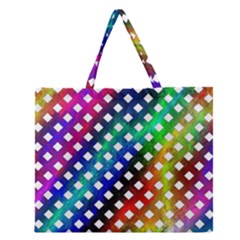 Pattern Template Shiny Zipper Large Tote Bag by Nexatart