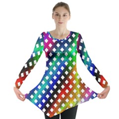 Pattern Template Shiny Long Sleeve Tunic  by Nexatart