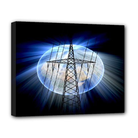 Energy Revolution Current Deluxe Canvas 20  X 16   by Nexatart