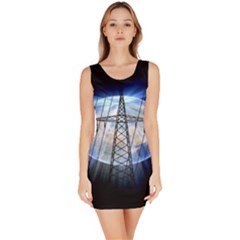 Energy Revolution Current Sleeveless Bodycon Dress by Nexatart