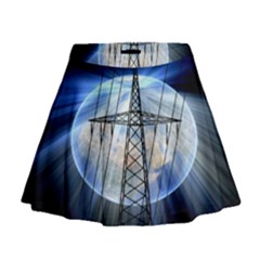 Energy Revolution Current Mini Flare Skirt by Nexatart