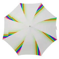 Rainbow Side Background Straight Umbrellas