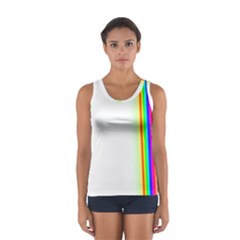 Rainbow Side Background Women s Sport Tank Top 