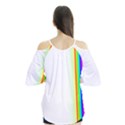 Rainbow Side Background Flutter Tees View2