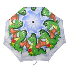 Dragon Heart Kids Love Cute Folding Umbrellas by Nexatart