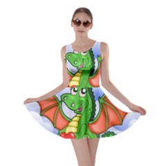 Dragon Heart Kids Love Cute Skater Dress by Nexatart