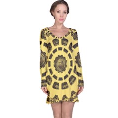 Gears Long Sleeve Nightdress by Nexatart