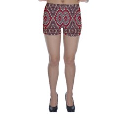 Seamless Carpet Pattern Skinny Shorts