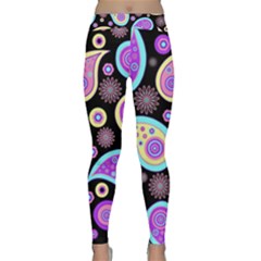 Paisley Pattern Background Colorful Classic Yoga Leggings by Nexatart