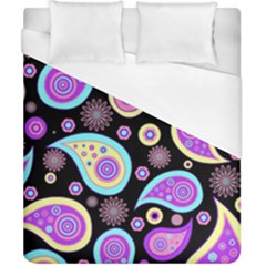 Paisley Pattern Background Colorful Duvet Cover (california King Size) by Nexatart