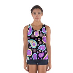 Paisley Pattern Background Colorful Women s Sport Tank Top  by Nexatart