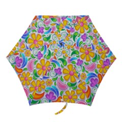 Floral Paisley Background Flower Mini Folding Umbrellas by Nexatart