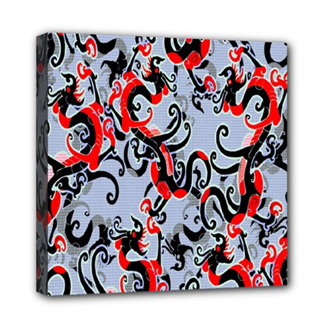 Dragon Pattern Mini Canvas 8  X 8 