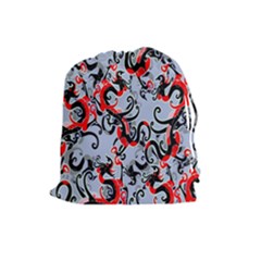 Dragon Pattern Drawstring Pouches (large) 