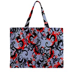 Dragon Pattern Zipper Mini Tote Bag by Nexatart