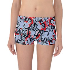 Dragon Pattern Reversible Bikini Bottoms