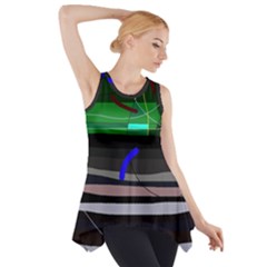 Abstraction Side Drop Tank Tunic by Valentinaart