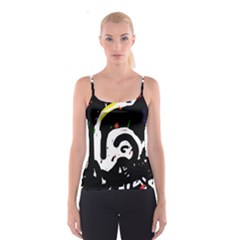 Abstraction Spaghetti Strap Top by Valentinaart