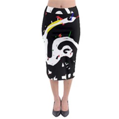 Abstraction Midi Pencil Skirt by Valentinaart