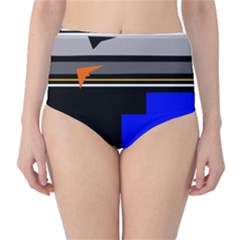 Abstraction High-waist Bikini Bottoms by Valentinaart