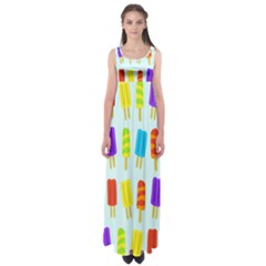 Food Pattern Empire Waist Maxi Dress by Nexatart