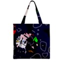 Abstraction Zipper Grocery Tote Bag View1