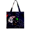 Abstraction Zipper Grocery Tote Bag View2