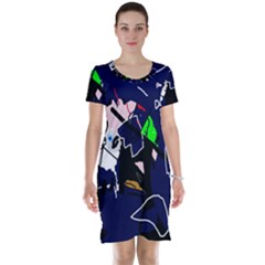 Abstraction Short Sleeve Nightdress