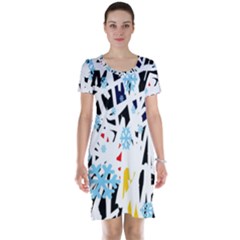 Abstraction Short Sleeve Nightdress