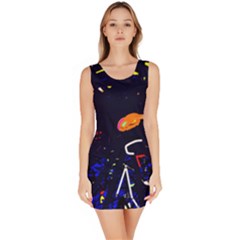 Abstraction Sleeveless Bodycon Dress by Valentinaart