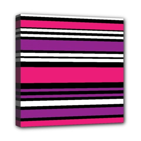 Stripes Colorful Background Mini Canvas 8  X 8 