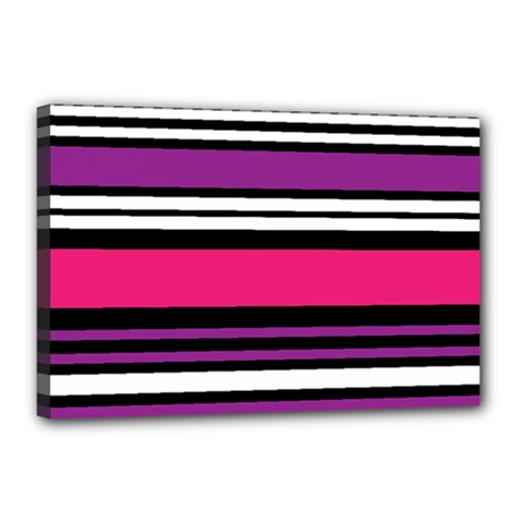 Stripes Colorful Background Canvas 18  X 12 