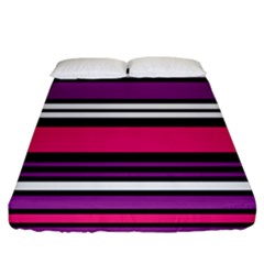 Stripes Colorful Background Fitted Sheet (king Size)