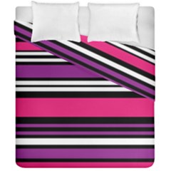 Stripes Colorful Background Duvet Cover Double Side (california King Size)