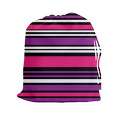 Stripes Colorful Background Drawstring Pouches (xxl) by Nexatart