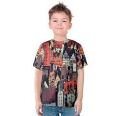 Tilt Shift Of Urban View During Daytime Kids  Cotton Tee