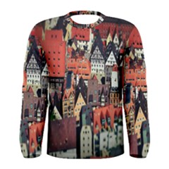 Tilt Shift Of Urban View During Daytime Men s Long Sleeve Tee by Nexatart