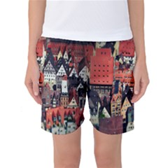 Tilt Shift Of Urban View During Daytime Women s Basketball Shorts by Nexatart