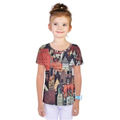 Tilt Shift Of Urban View During Daytime Kids  One Piece Tee