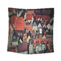 Tilt Shift Of Urban View During Daytime Square Tapestry (Small) View1