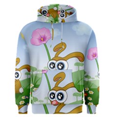 Easter Spring Flowers Happy Men s Pullover Hoodie