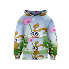 Easter Spring Flowers Happy Kids  Pullover Hoodie