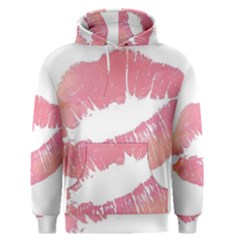 Pink Lips Men s Pullover Hoodie by Brittlevirginclothing