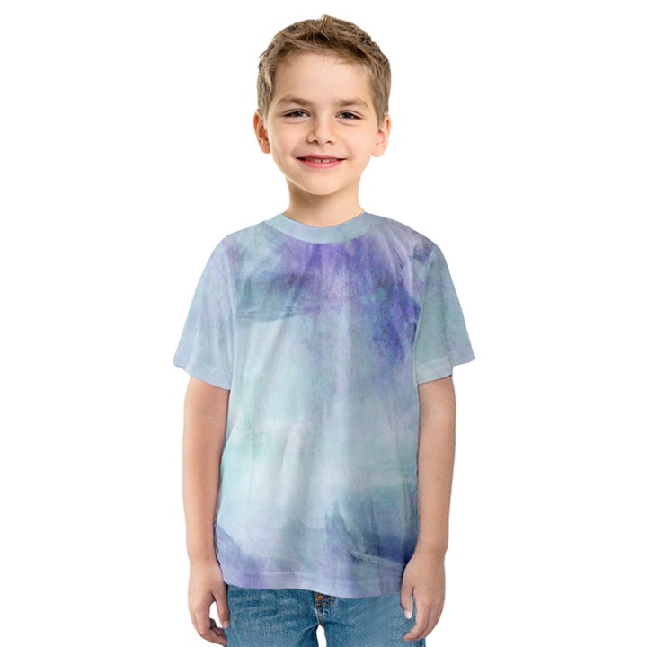 Blue hipster pattern Kids  Sport Mesh Tee