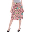 Rainbow leopard styled hearts  Midi Beach Skirt View1