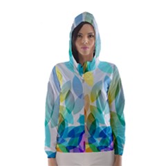 Rainbow Feather Hooded Wind Breaker (women) by Brittlevirginclothing